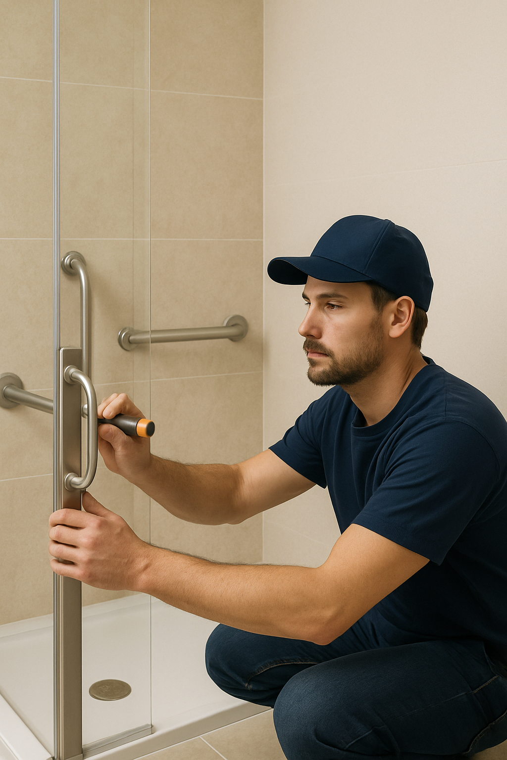 Douche senior sécurisée